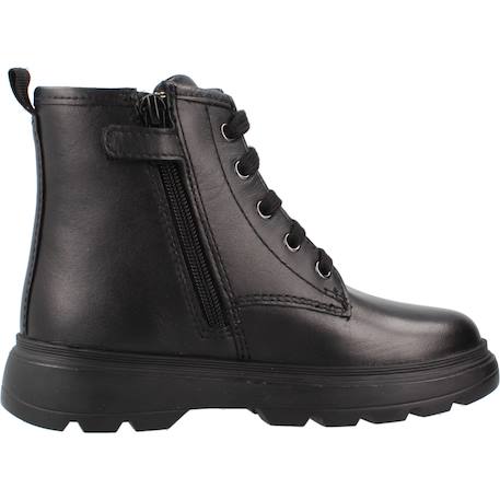 Baskets bébé fille en cuir kiddartah Blanc c1m9b+Noir c9999 7 - vertbaudet enfant 