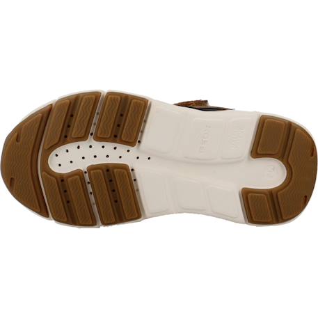 Baskets bébé garçon en cuir flexyper mini Bleu c0045+Marron c2g9b 12 - vertbaudet enfant 