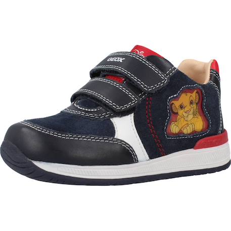 Derbies bébé garçon en cuir Bleu c4075+Noir c0005 4 - vertbaudet enfant 