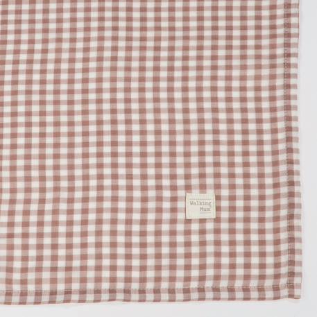 Lange praliné vichy moka (120x120 cm) Marron 5 - vertbaudet enfant 