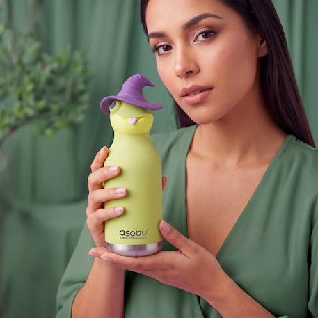 Gourde isotherme spookie sorcière (460 ml) Vert, violet, noir 6 - vertbaudet enfant 