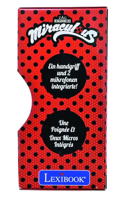 Lecteur cd portable avec 2 microphones miraculous ROUGE 6 - vertbaudet enfant 