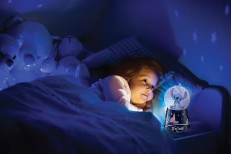 Enceinte bluetooth boule à neige Disney stitch, lumineuse avec changement de couleurs BLEU 4 - vertbaudet enfant 