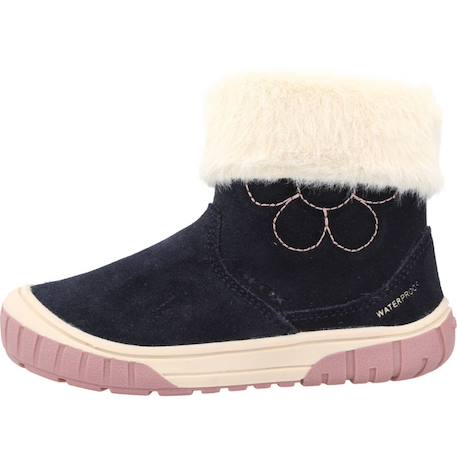 Bottes enfant fille en cuir omar Bleu 2 - vertbaudet enfant 
