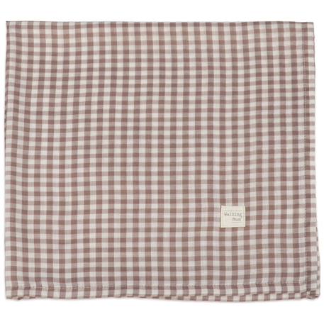 Lange praliné vichy moka (120x120 cm) Marron 2 - vertbaudet enfant 