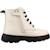Baskets bébé fille en cuir kiddartah Blanc c1m9b+Noir c9999 1 - vertbaudet enfant 
