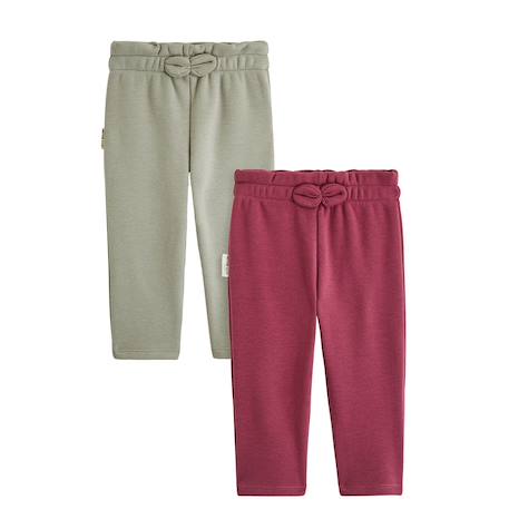 Lot de 2 leggings enfant en molleton ultra chaud misti Prune 2 - vertbaudet enfant 