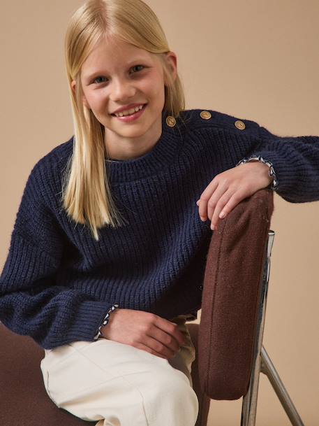 Pull élégant fille Marine 5 - vertbaudet enfant 