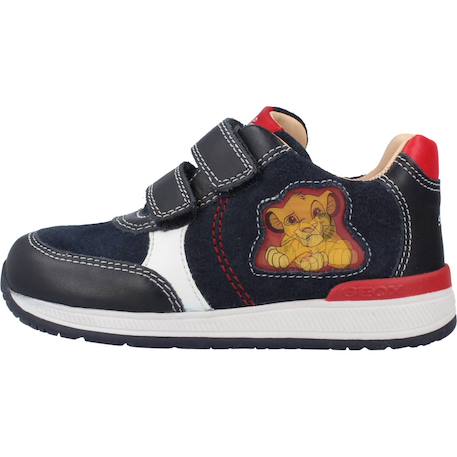 Derbies bébé garçon en cuir Bleu c4075+Noir c0005 2 - vertbaudet enfant 