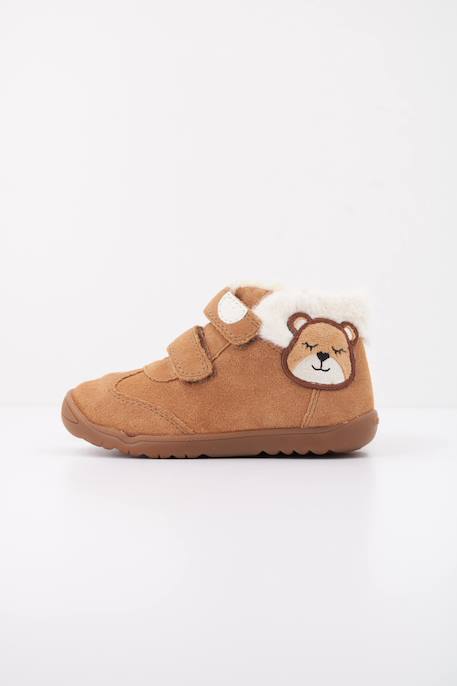 Baskets bébé fille en cuir Brun clair c6627 4 - vertbaudet enfant 