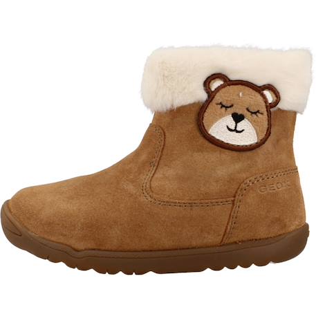 Baskets enfant fille en cuir macchia Brun clair c6627 2 - vertbaudet enfant 