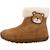 Baskets enfant fille en cuir macchia Brun clair c6627 2 - vertbaudet enfant 