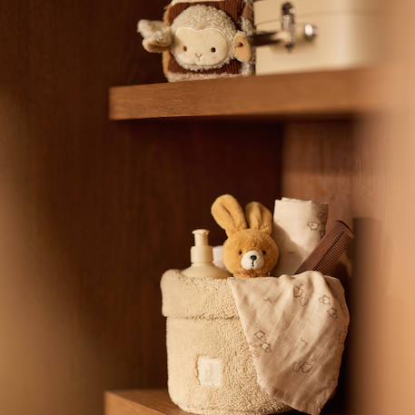 Panier de rangement fluffy sand (14 x 18 cm) Beige 3 - vertbaudet enfant 