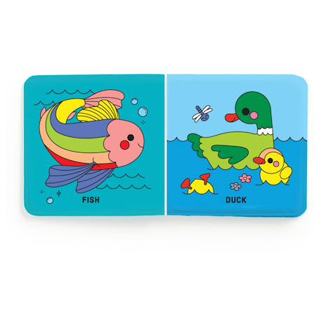 Livre de bain - les amis de l'étang Multicolor 2 - vertbaudet enfant 