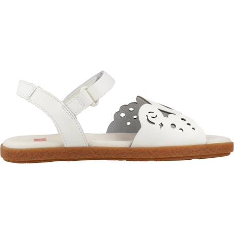 Sandales enfant fille en cuir tws Blanc 1 - vertbaudet enfant 