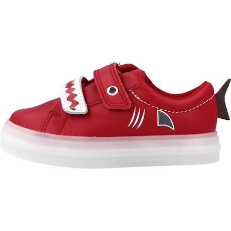 Baskets bébé garçon en cuir flarescalelo Rouge red 2 - vertbaudet enfant 