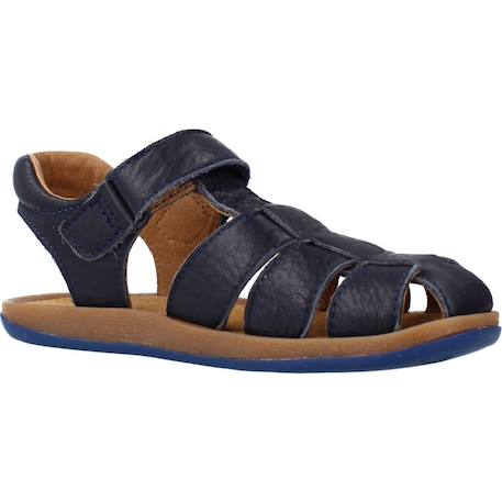 Sandales enfant garçon en cuir bicho Bleu marine 5 - vertbaudet enfant 