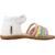 Sandales bébé fille en cuir rubino Blanc blanco 1 - vertbaudet enfant 
