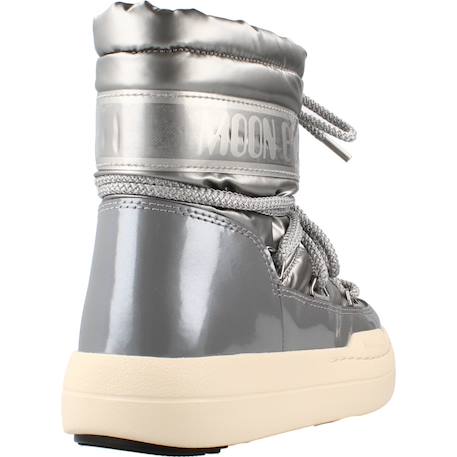 Bottes fille modèle mb jr park boot Argent+Rouge 3 - vertbaudet enfant 