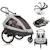 Remorque vélo 2en1 cama pour 2 enfants jusqu’à 6 ans avec fonction poussette tout-terrain Grey graphite+Grey stone 7 - vertbaudet enfant 