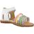 Sandales bébé fille en cuir rubino Blanc blanco 5 - vertbaudet enfant 