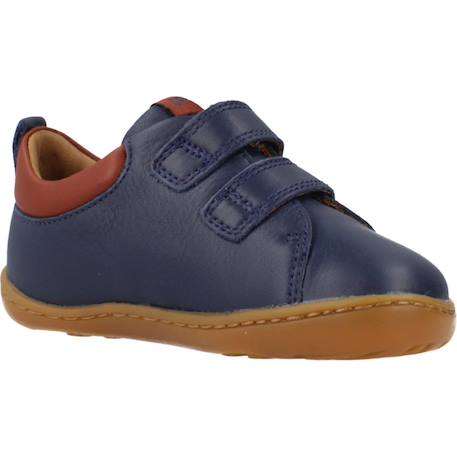 Derbies bébé garçon en cuir peu cami Bleu 5 - vertbaudet enfant 