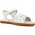 Sandales enfant fille en cuir tws Blanc 5 - vertbaudet enfant 