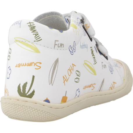 Derbies bébé garçon en cuir cocoon Blanc blanco 3 - vertbaudet enfant 