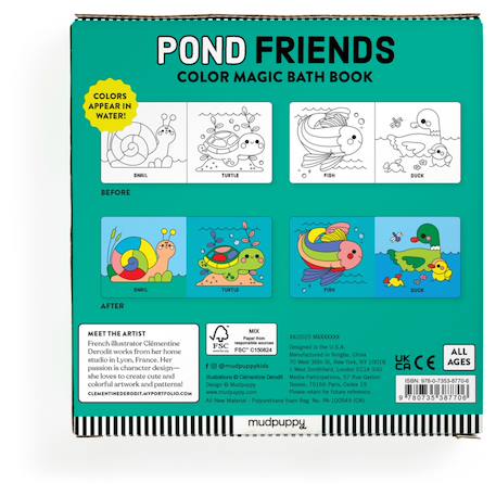 Livre de bain - les amis de l'étang Multicolor 5 - vertbaudet enfant 