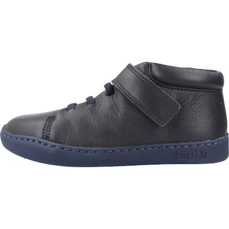 Baskets enfant garçon en cuir touring Bleu 2 - vertbaudet enfant 