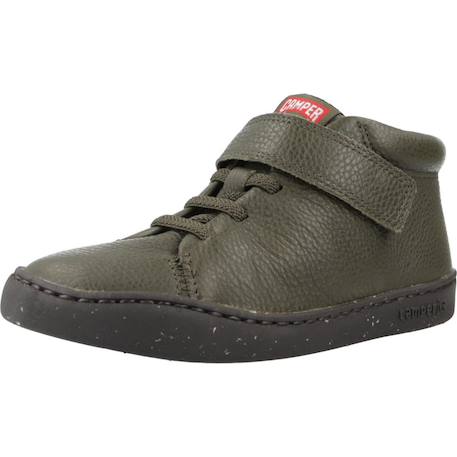 Baskets enfant garçon en cuir touring Vert 4 - vertbaudet enfant 