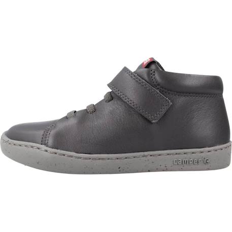 Baskets enfant garçon en cuir touring Gris foncé 2 - vertbaudet enfant 