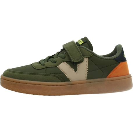 Basket garçon modèle 1256106v Vert kaki 2 - vertbaudet enfant 
