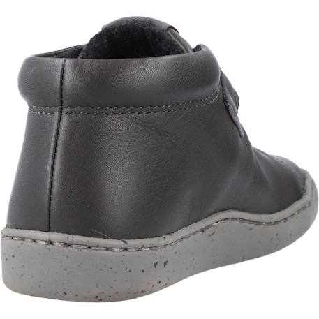 Baskets enfant garçon en cuir touring Gris foncé 3 - vertbaudet enfant 