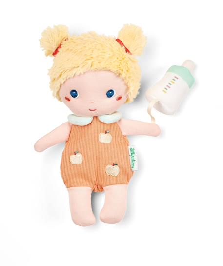 Poupée 21 cm et son couffin mela Rose saumon 2 - vertbaudet enfant 