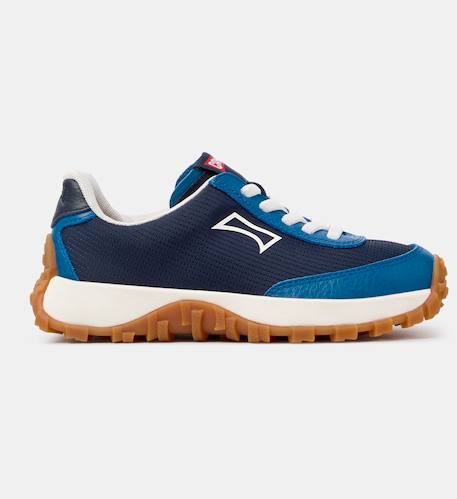 Baskets garçon cuir drift trail kids Bleu fonc32+Bleu foncé+Bourgogne 031+Gris pastel 1 - vertbaudet enfant 