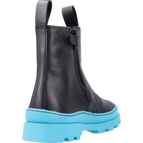 Bottes enfant garçon en cuir brutus Noir 3 - vertbaudet enfant 