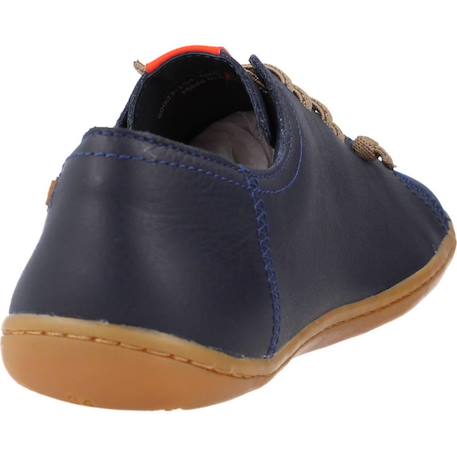 Derbies enfant garçon en cuir Bleu marine 3 - vertbaudet enfant 