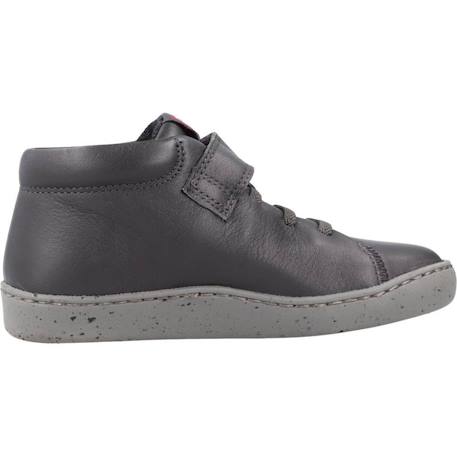 Baskets enfant garçon en cuir touring Gris foncé 1 - vertbaudet enfant 