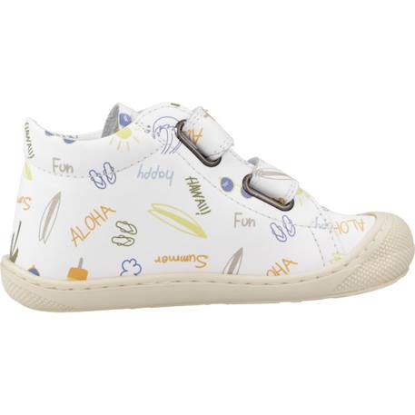 Derbies bébé garçon en cuir cocoon Blanc blanco 1 - vertbaudet enfant 