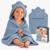Serviette de bain à capuche muslin hooded towel 80 x 80 cm en mousseline 100 % coton, douce et absorbante Beige sand+Green forest+Grey sky+Pink baby 13 - vertbaudet enfant 