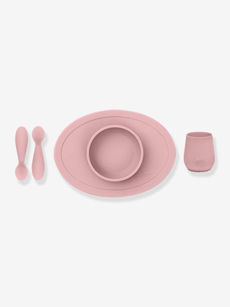 Coffret-repas 4 pièces EZPZ First food set en silicone bleu+ROSE 4 - vertbaudet enfant 