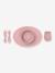 Coffret-repas 4 pièces First food set en silicone ROSE 2 - vertbaudet enfant 