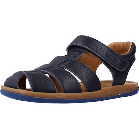 Sandales enfant garçon en cuir bicho Bleu marine 4 - vertbaudet enfant 