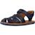 Sandales enfant garçon en cuir bicho Bleu marine 4 - vertbaudet enfant 