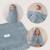 Couverture en mousseline muslin blanket 70 x 100 cm en coton, 6 couches, respirante et polyvalente Dove grey+Dusty pink+Natural cream+Stone blue 24 - vertbaudet enfant 
