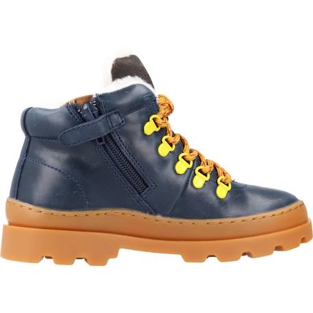 Bottes enfant garçon en cuir brutus Bleu marine 1 - vertbaudet enfant 