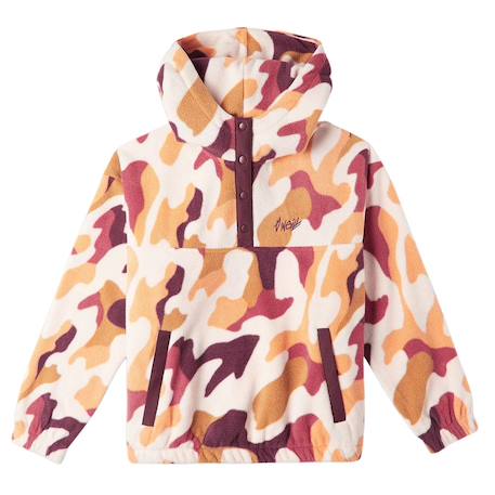 Sweat polaire imprimé camouflage fille superfleece Blanc 3 - vertbaudet enfant 
