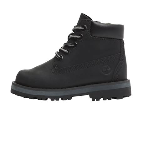 Boots garçon en cuir Noir foncé 1 - vertbaudet enfant 