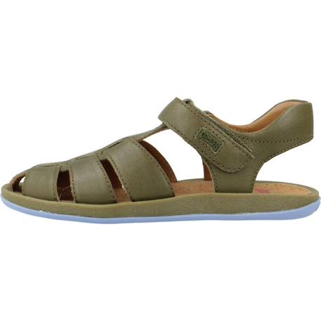 Sandales enfant garçon en cuir bicho Vert 2 - vertbaudet enfant 
